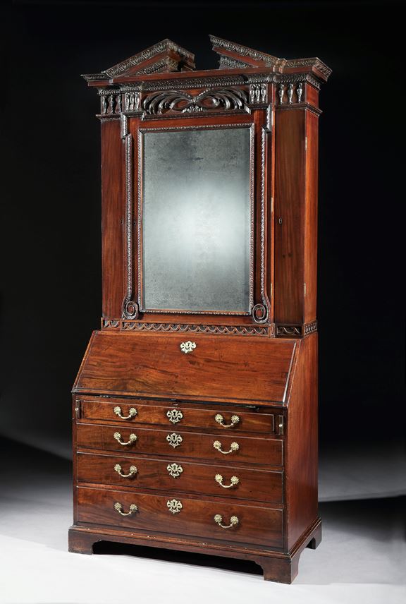William Hallett - A mahogany Bureau cabinet | MasterArt